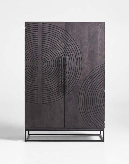 Rectangular Metal And Stone Table